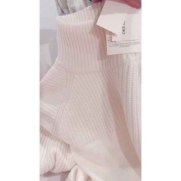 LOULOU STUDIO Tapia Wool Cashmere Sweater in cream Large - Picture 10 of 10